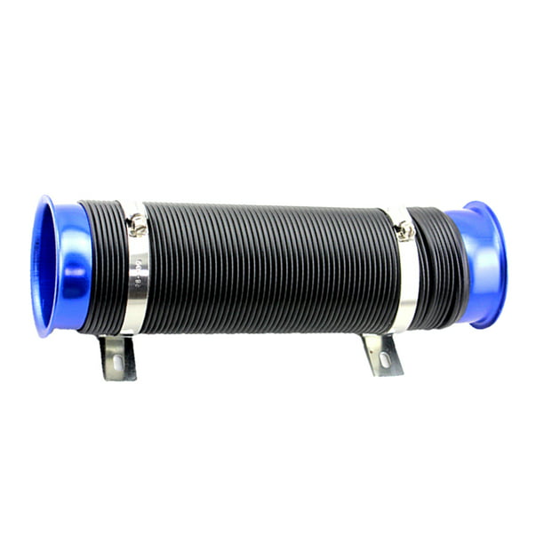 Cold Air Intake Pipe Flexible Global Inlet Hose Tube Duct Inlet Extend Pipe Blue